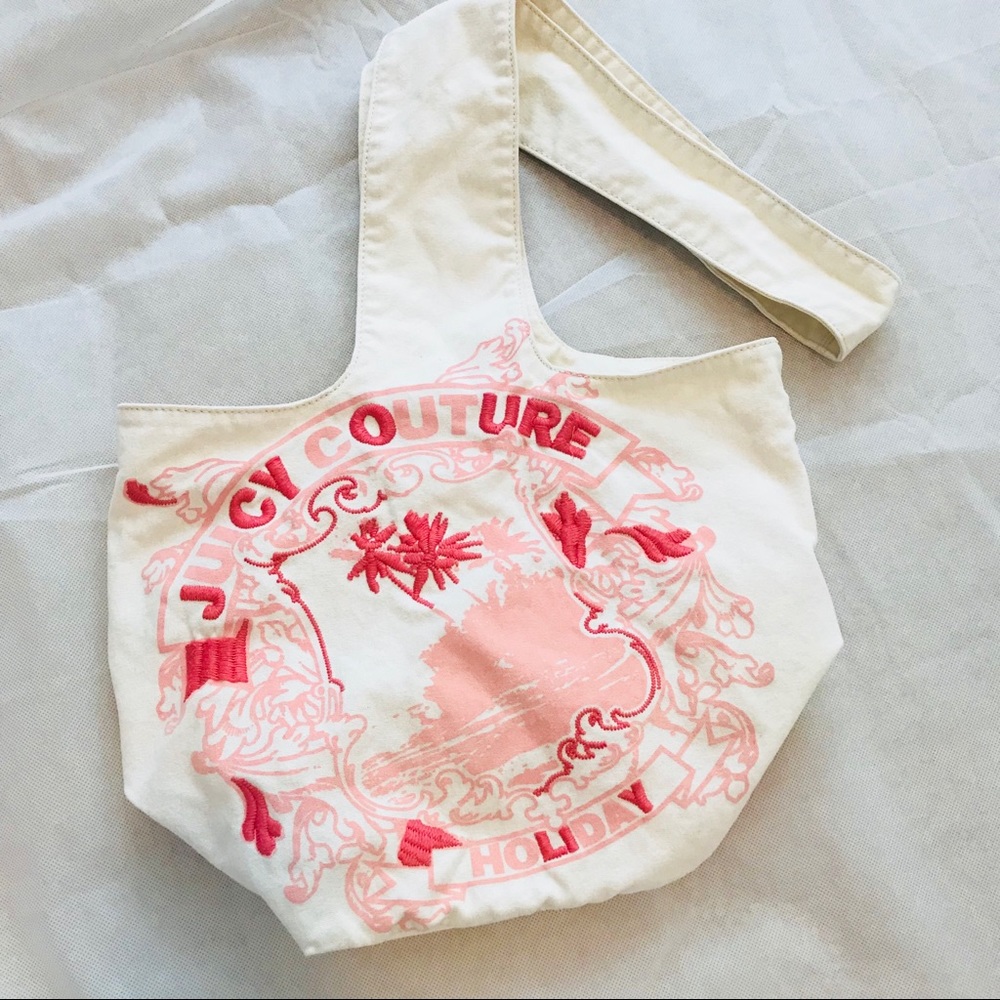 Juicy Couture cross-body or shoulder canvas bag